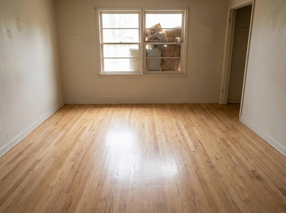 Geräumte und gereinigte Wohnung
